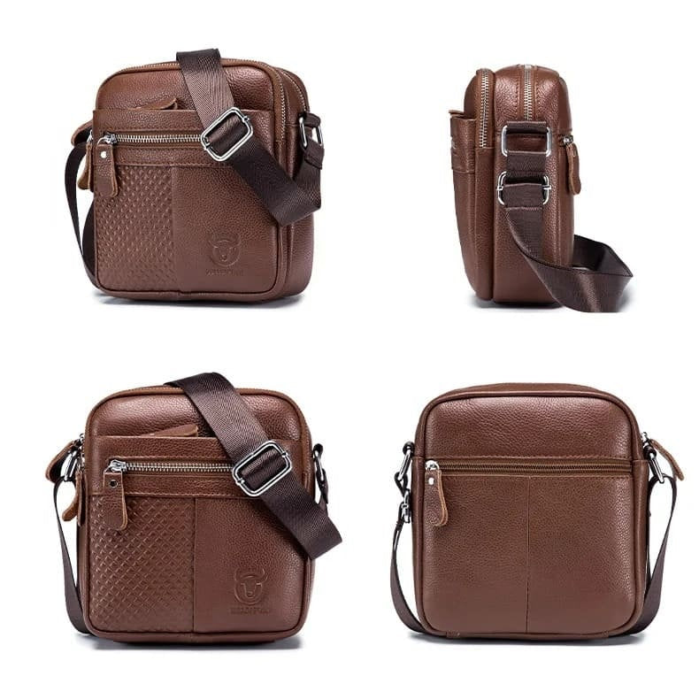 Morral de cuero Mate DJB-010-RD - Granate