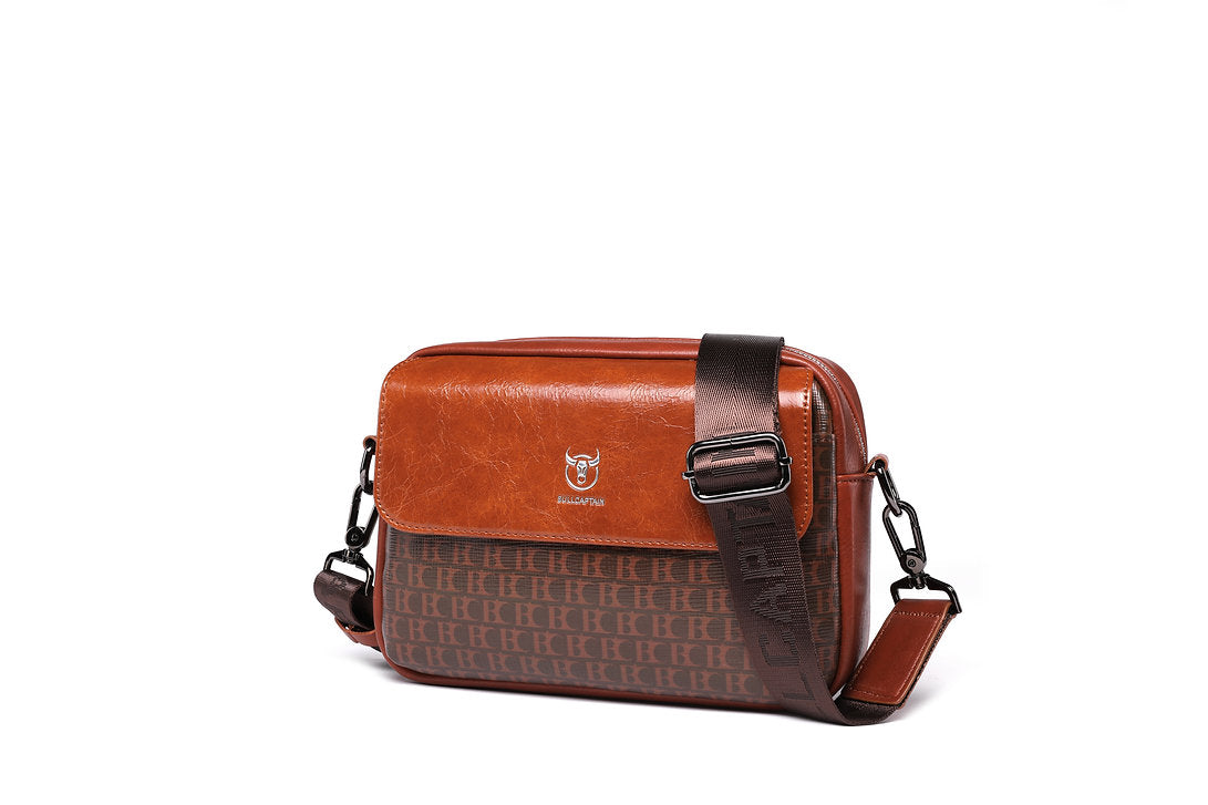Morral de cuero DJB-0102-PU-OR - Naranja