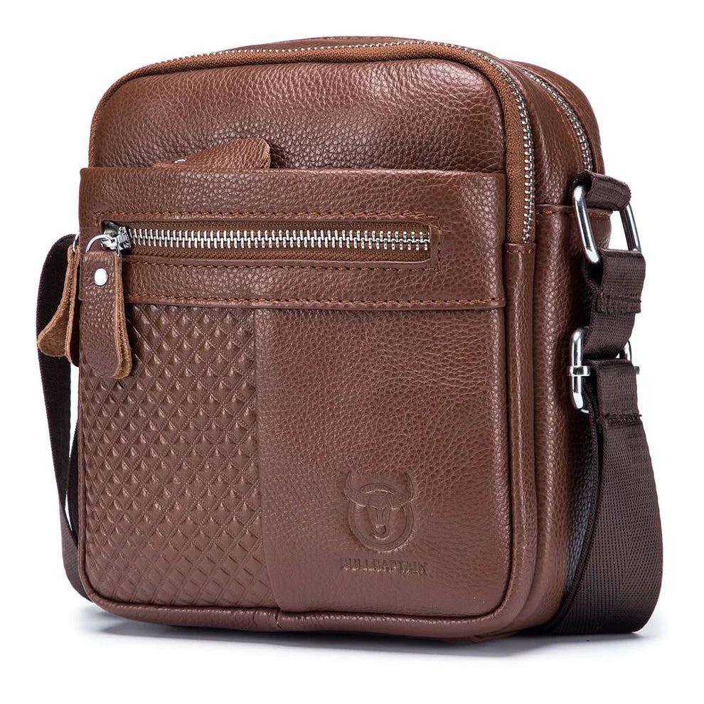 Morral de cuero Mate DJB-010-RD - Granate
