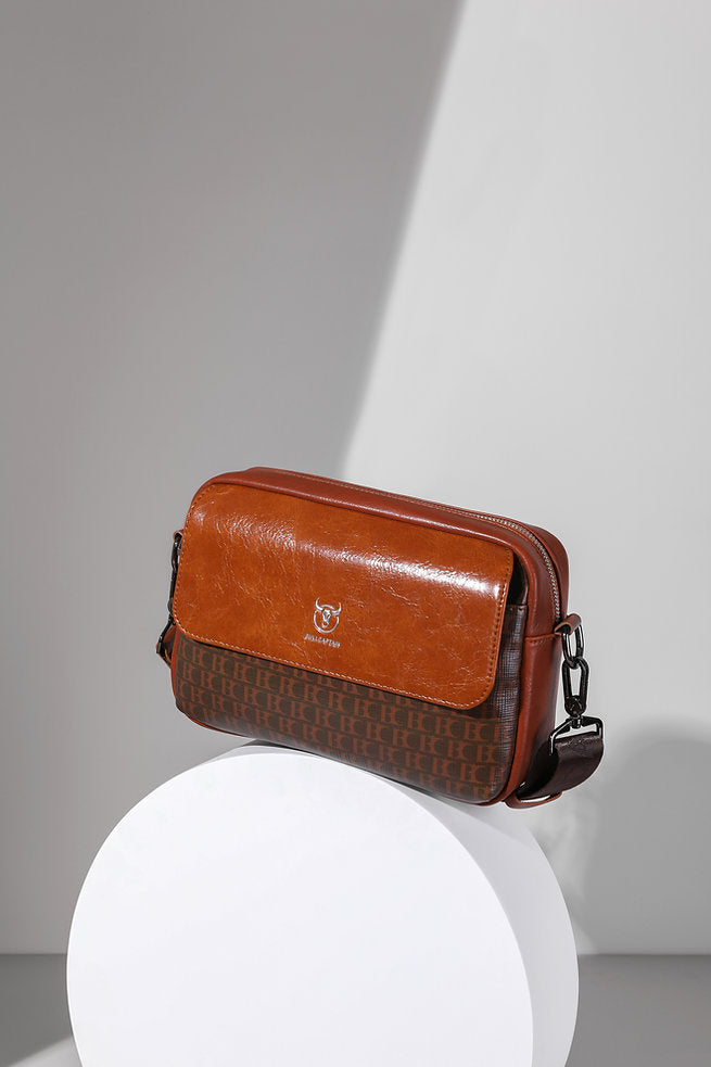 Morral de cuero DJB-0102-PU-OR - Naranja