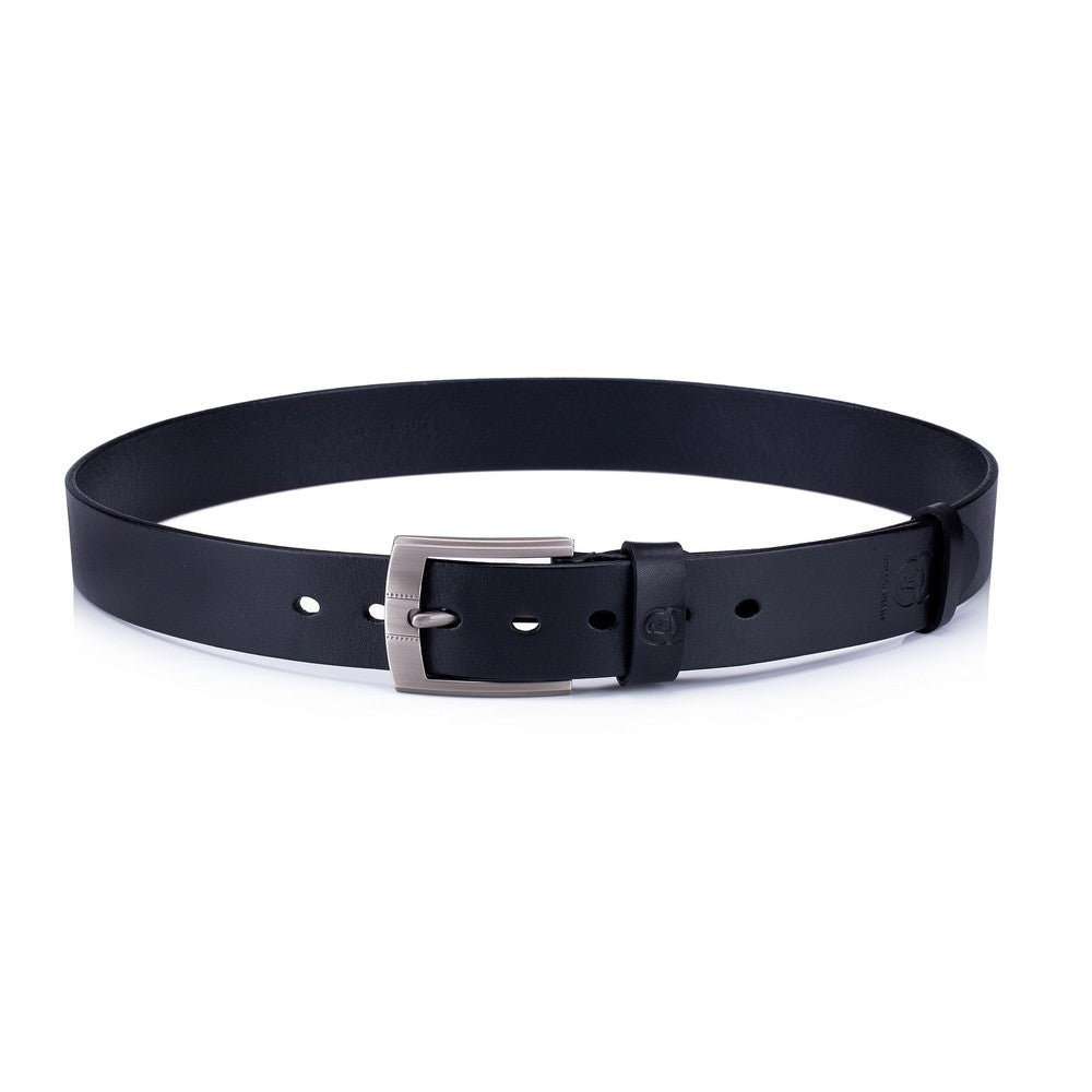BullCaptain - Correa de Cuero Mate 3S02-BK Negro