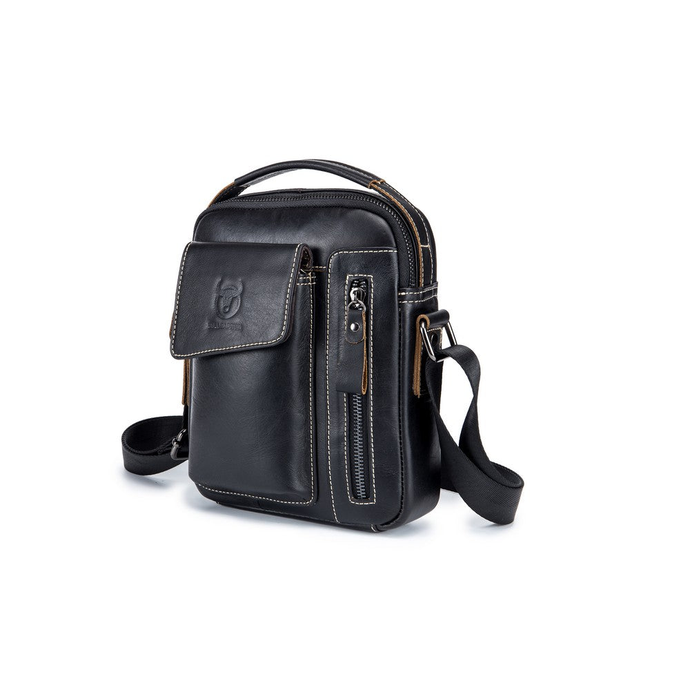 Morral de Cuero Mate DJB-037-BK Negro