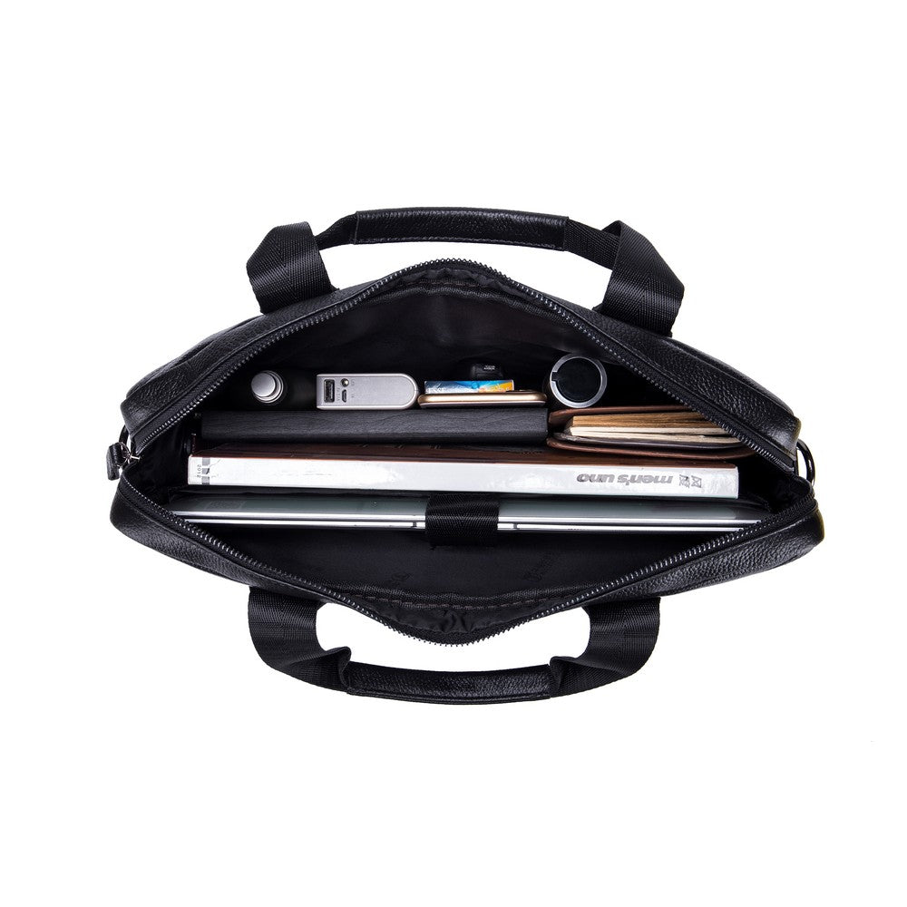 Maletín de Cuero Mate GWB-0403-BK Negro