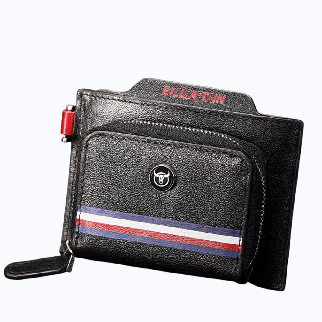 Tarjetero de Cuero Mate KB-476-BK Negro