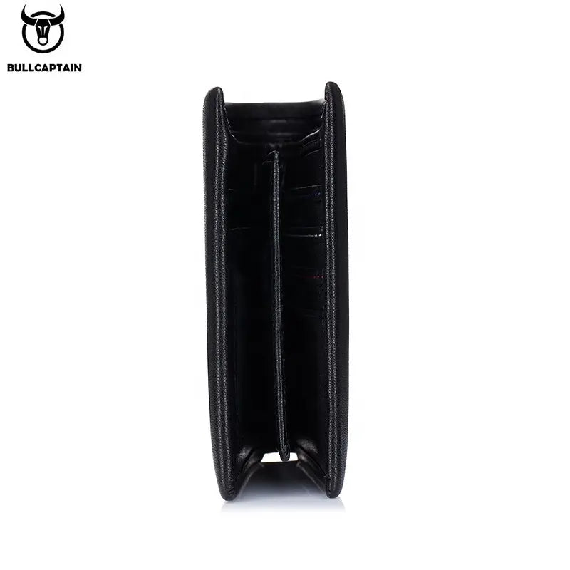 Billetera de Cuero Mate QB-003-BK Negro