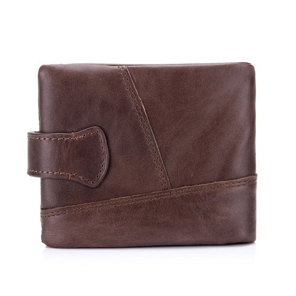 BullCaptain - Billetera de Cuero Mate QB-01-CF Café