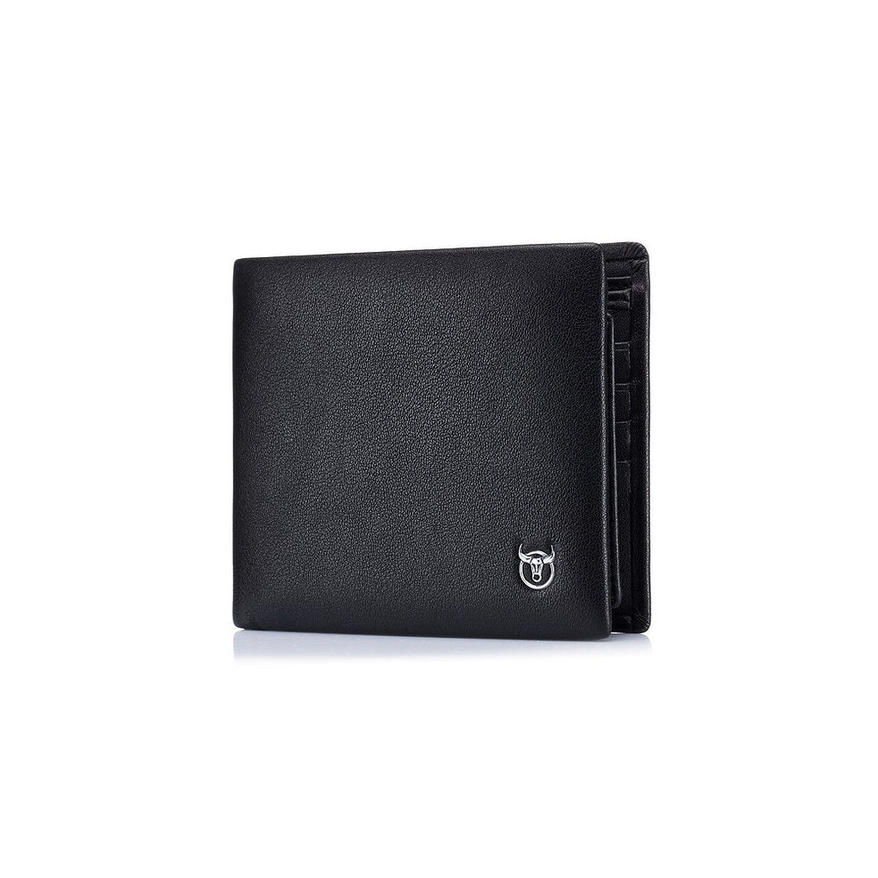 Billetera de cuero QB-001-BK - Negro