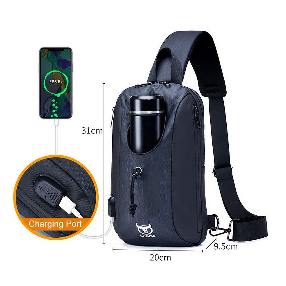 Mochila cruzada XB-0113-PU-BL - Azul
