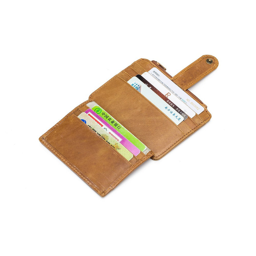 Tarjetero de cuero KB-00-BR - Marrón