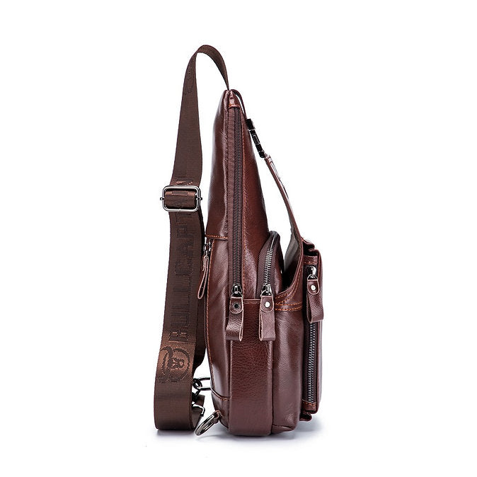 Mochila cruzada de cuero