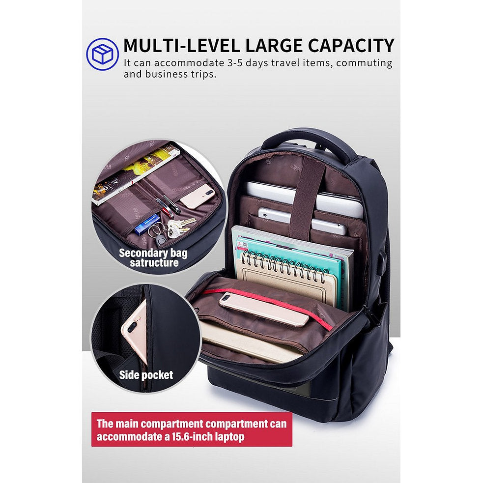 Mochila Waterproof SJB-601-PU-BK