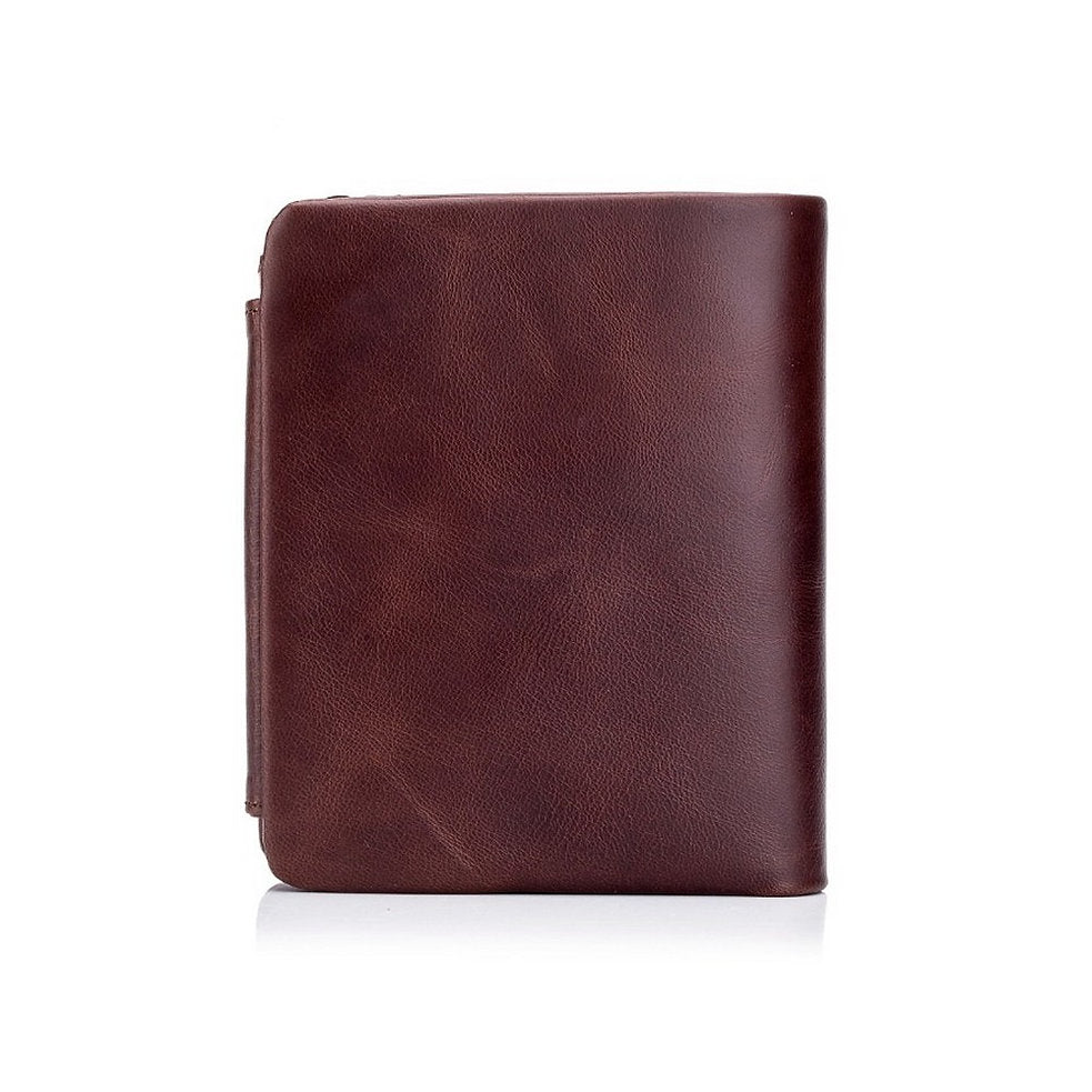Billetera de cuero QB-02-CF - Café