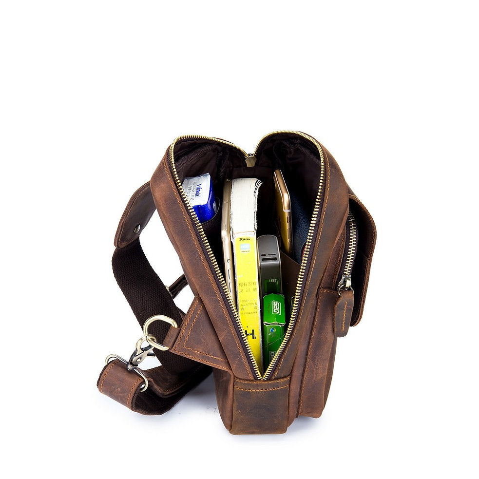 Mochila cruzada XB-133-BR - Marrón