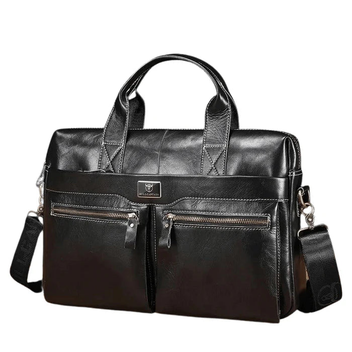 Maletín de cuero GWB-056-BK - Negro