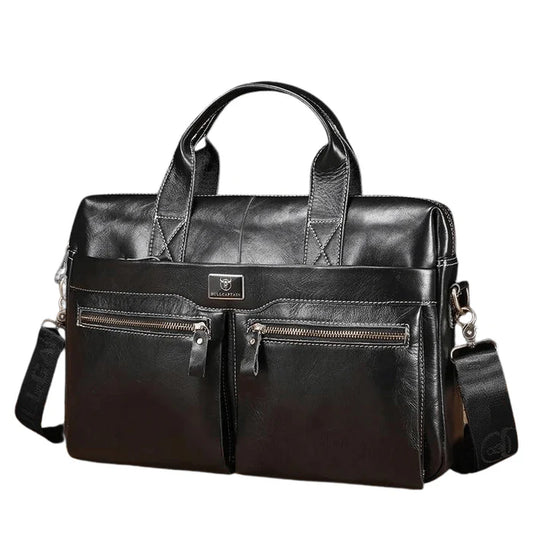 Maletín de cuero GWB-056-BK - Negro