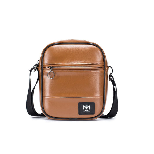 Morral de cuero PU Mate - Marrón