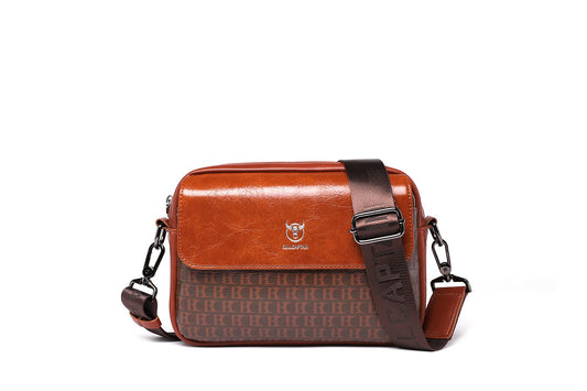 Morral de cuero DJB-0102-PU-OR - Naranja