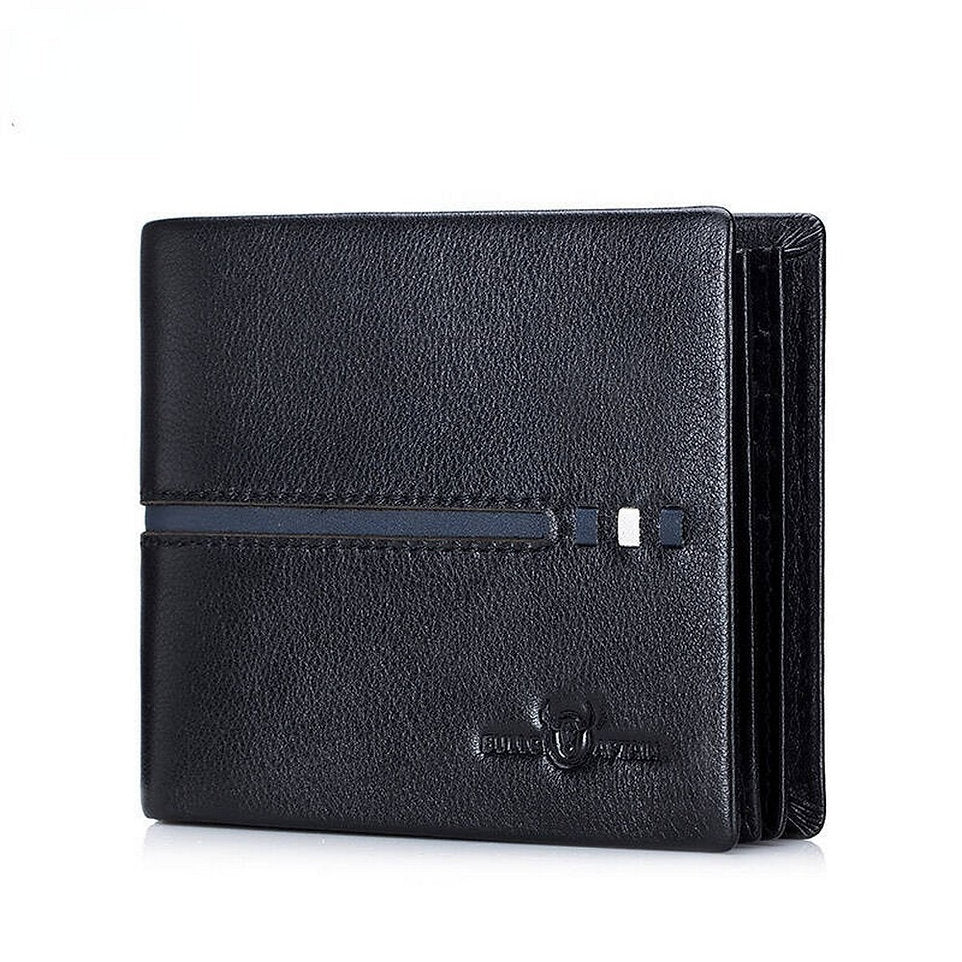 Billetera de Cuero Brillante QB-0020-BK Negro