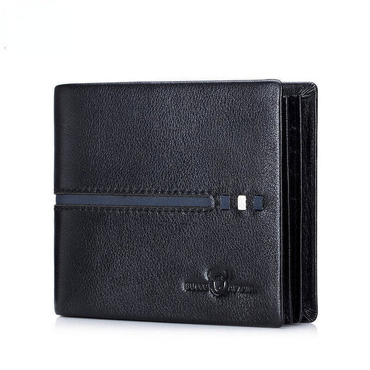 Billetera de Cuero Brillante QB-0020-BK Negro