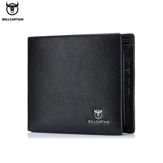 Billetera de Cuero Mate QB-003-BK Negro