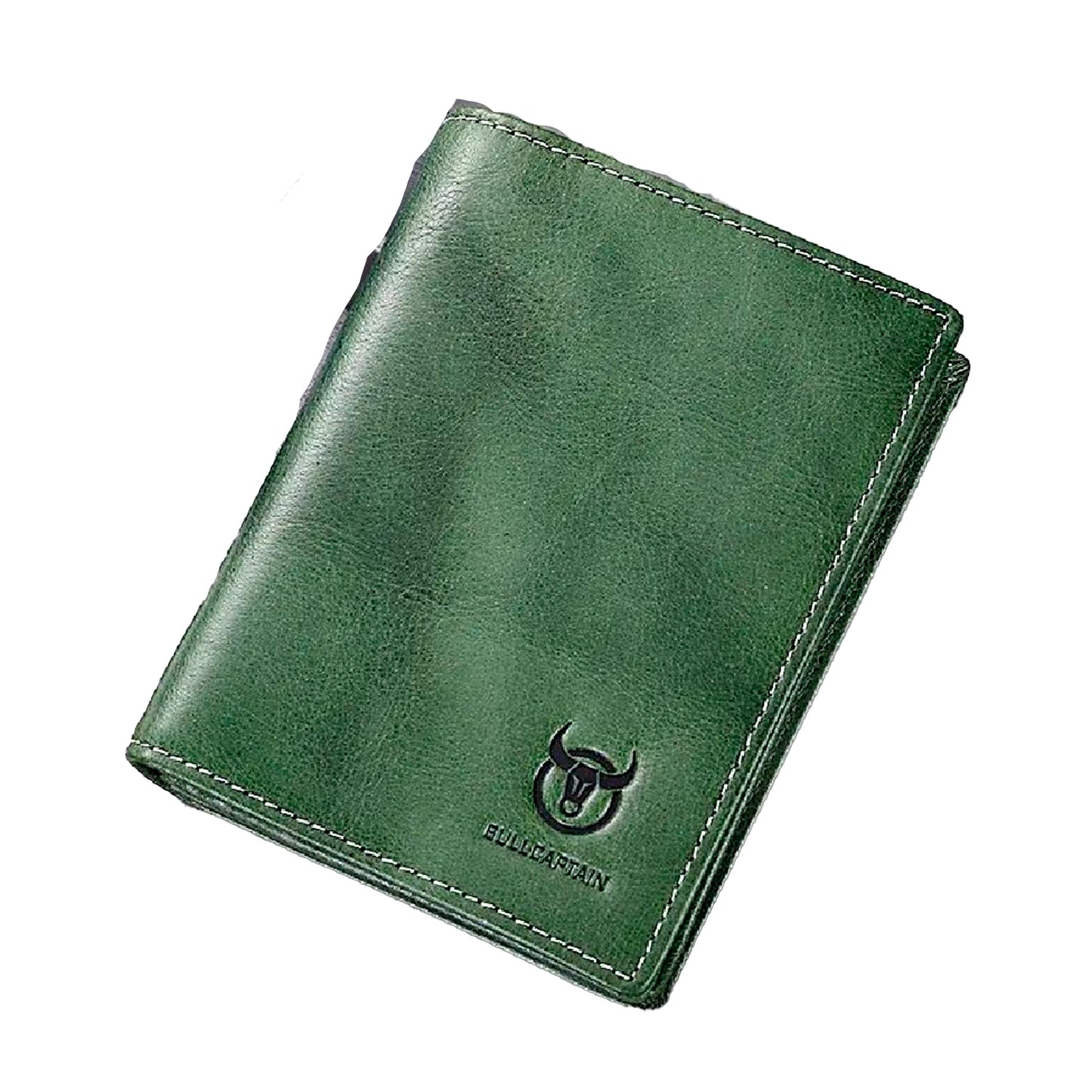 Billetera de cuero mate - Verde