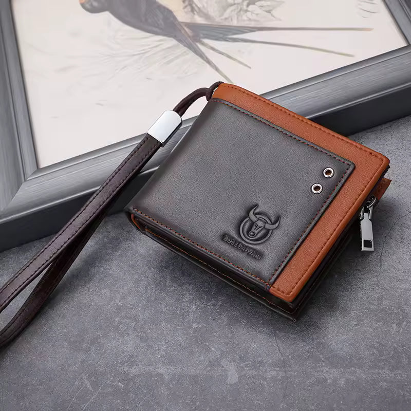 Billetera de Cuero QB-040H-CF - Marrón