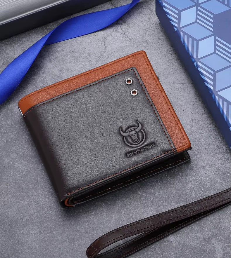 Billetera de Cuero QB-040H-CF - Marrón