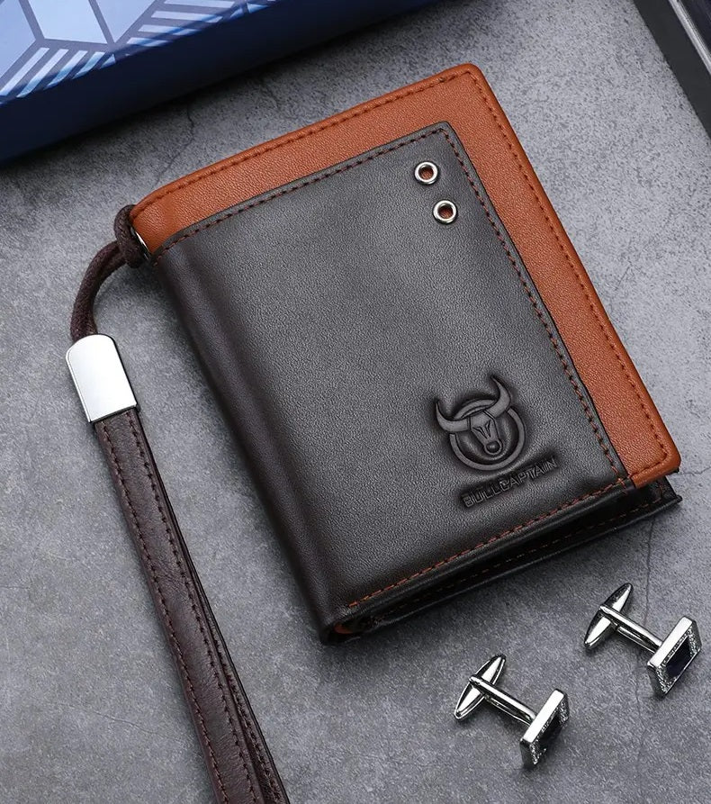 Billetera de Cuero QB-040S-CF - Marrón