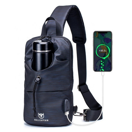 Mochila Cruzada Impermeable XB-0112-PU-BL Azul