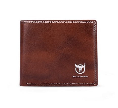 Billetera de cuero QB-032-CF - Café