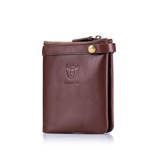 Billetera de cuero QB-058V-CF - Café