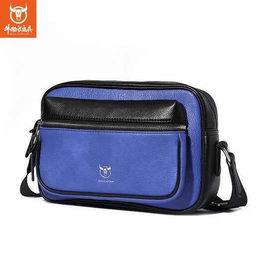 Morral de cuero mate PU - Celeste