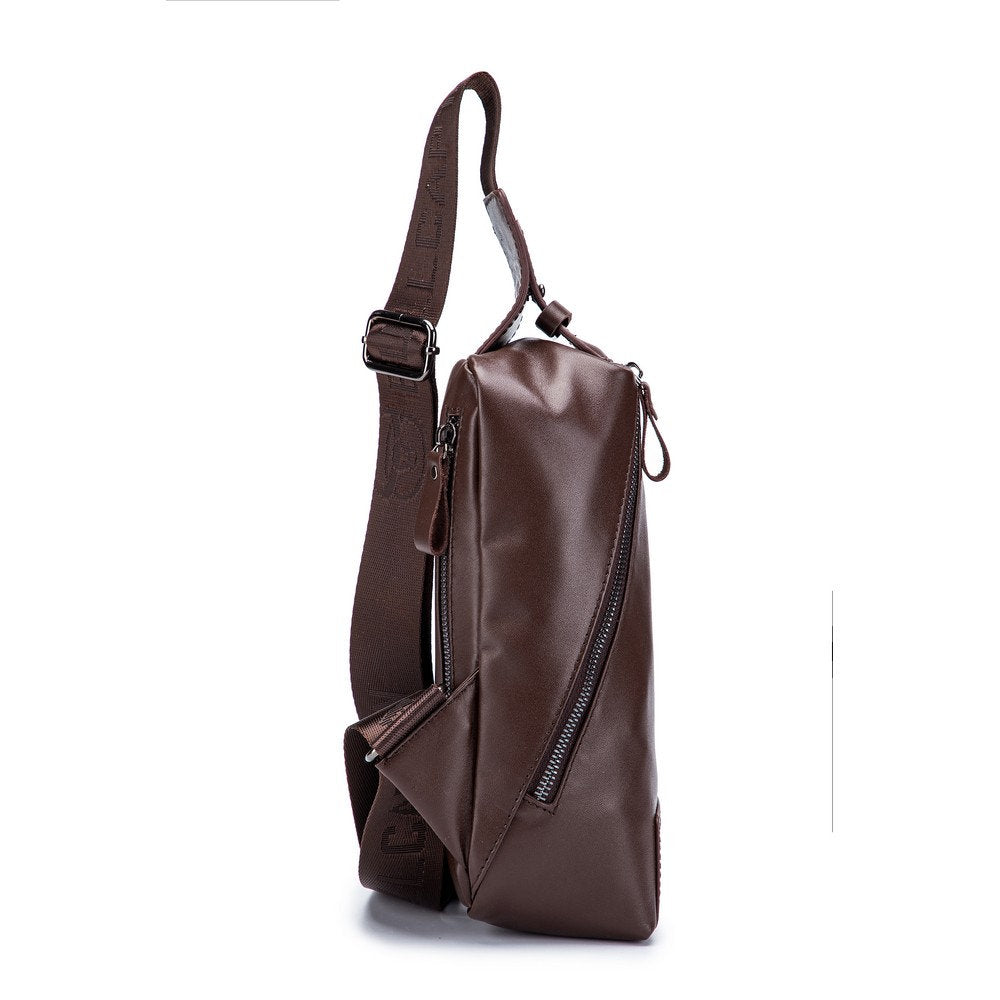 Mochila cruzada cuero - Café