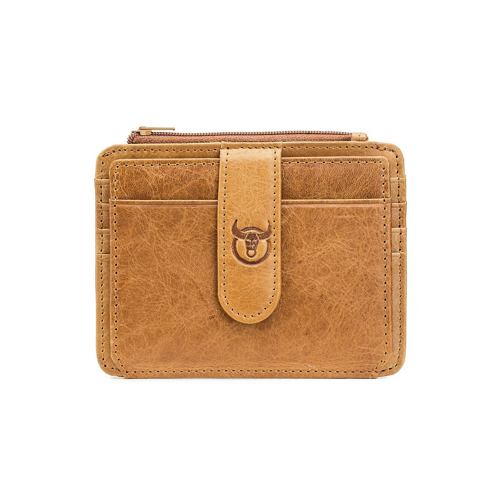 Tarjetero de cuero KB-00-BR - Marrón