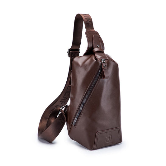 Mochila cruzada cuero - Café