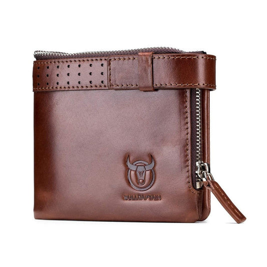Billetera de cuero QB-059-CF - Café
