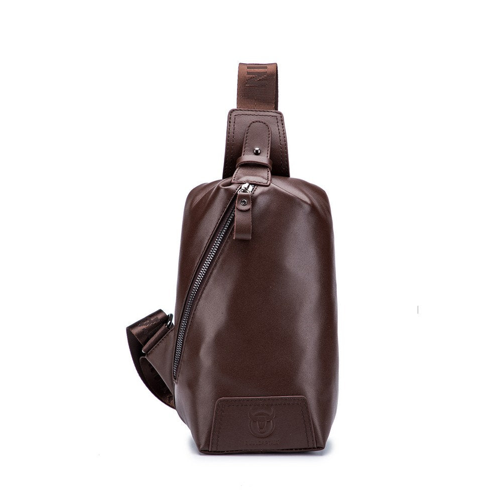 Mochila cruzada cuero - Café