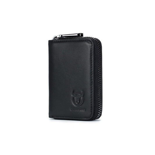 Tarjetero de cuero KB-05-BK - Negro