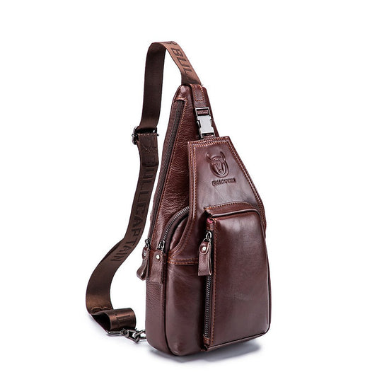 Mochila cruzada de cuero