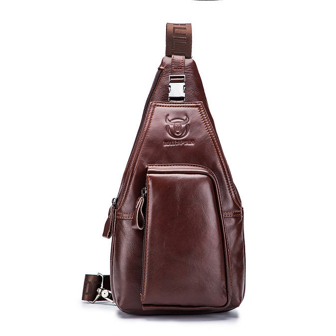 Mochila cruzada de cuero