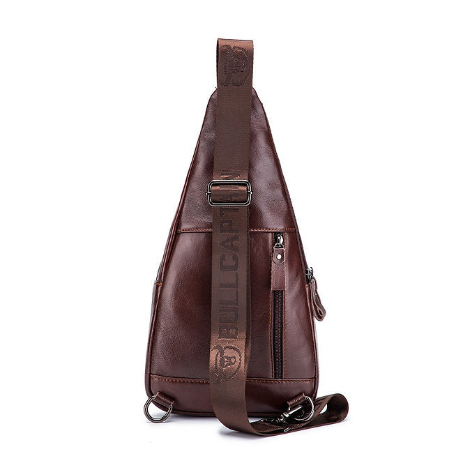 Mochila cruzada de cuero