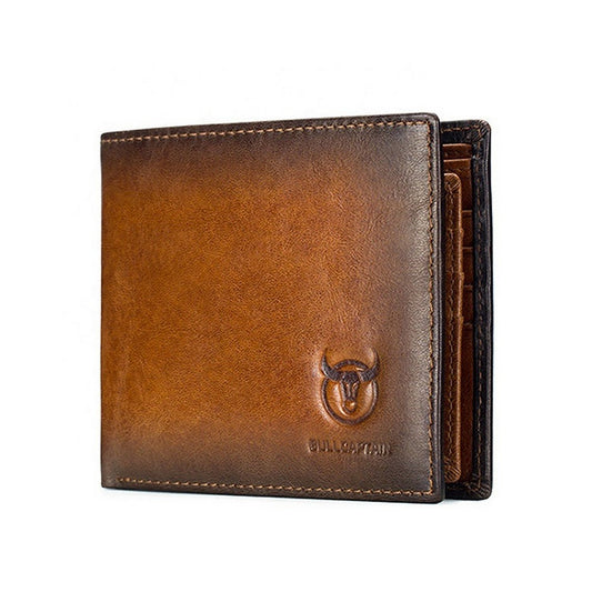 Billetera de cuero QB-05-CF - Café